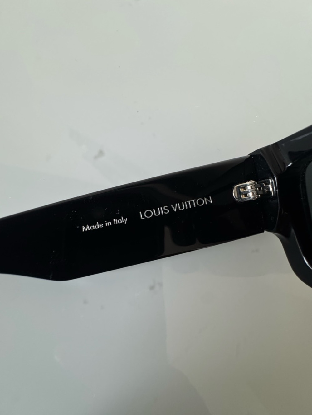 Louis Vuitton Black Clash Low Square Sunglasses with Silver LV Emblem - Picture 10 of 16